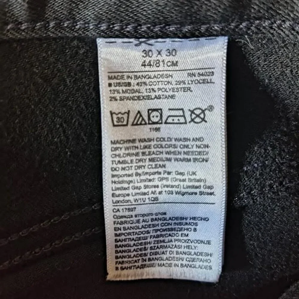 Banana Republic Men's Slim Luxe Traveler Pants True Black 30x30 389571-00